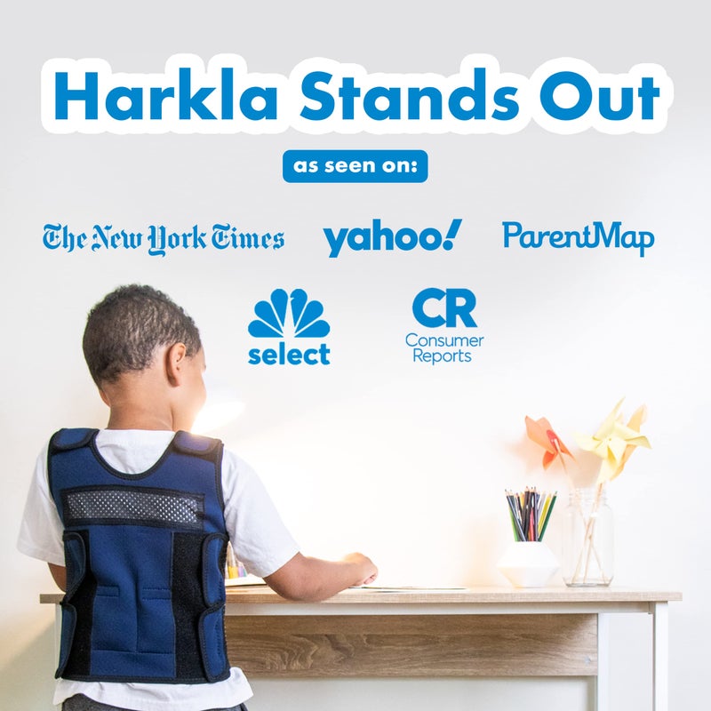 Harkla Kids Weighted Vest - Neoprene Compression - Ages 2-4 - Adjustable 2lb Weight - Breathable & Washable - Small - Image 2