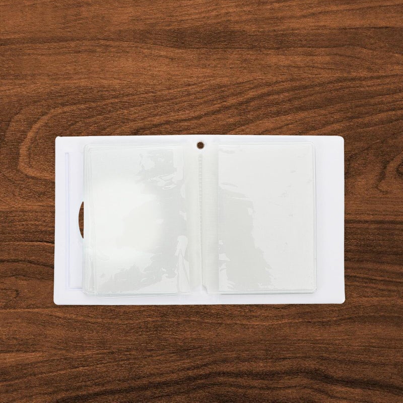 Sky Blue 3 Inch Mini Photocard Binder Hollow Mirror Photo Album Storage Organizer - Image 5
