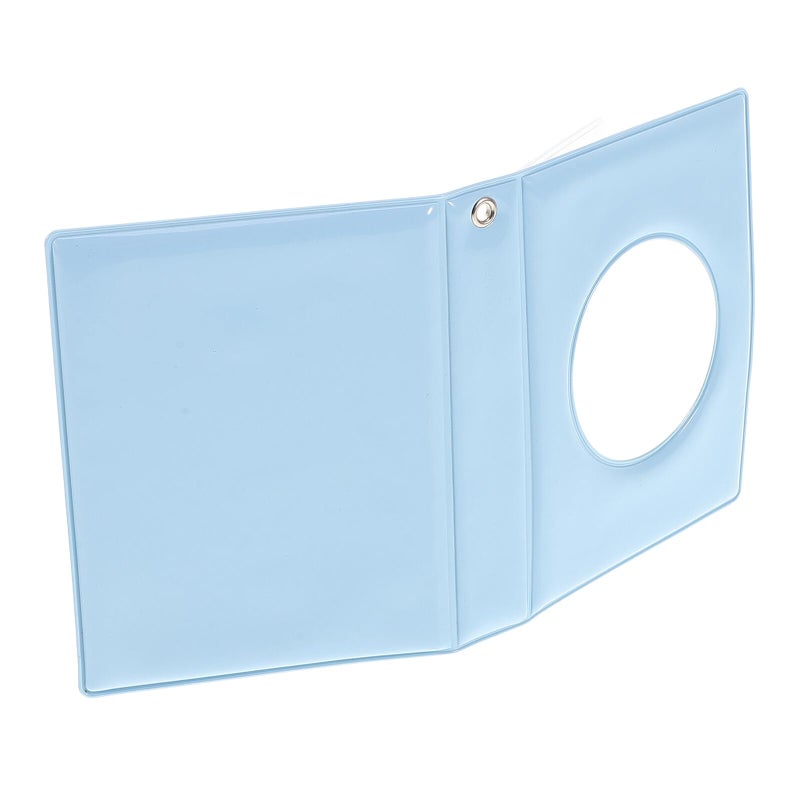 Sky Blue 3 Inch Mini Photocard Binder Hollow Mirror Photo Album Storage Organizer - Image 2