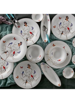 Karaca Fine Pearl Grace Black Mint Inci 14 Pieces Breakfast Set For 6 People 