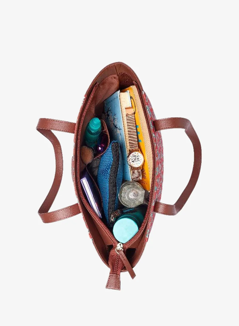 TEAL BY CHUMBAK Florence Women's Tote, Yellow, One Size