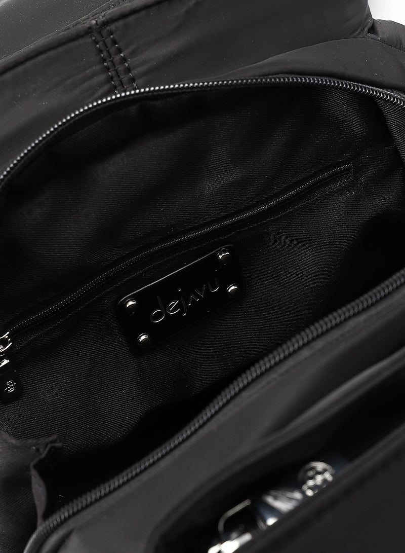 Dejavu Casual Backpack-LID-DJTX-023-Black - Image 4