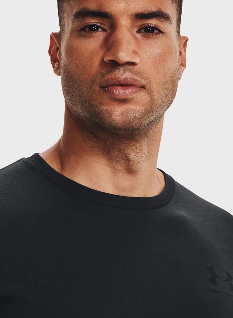 UNDER ARMOUR Sportstyle LC Logo Short Sleeve T-shirt