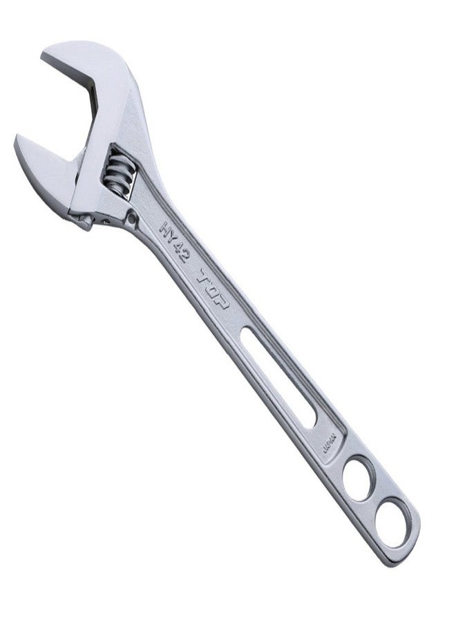 TOP 12 inch Adjustable Wrench Thin and Light Body for Tight Spaces | Super Heavy Duty Extra Wide Opening Jaw Crescent Wrench | Made in Japan - Image 1