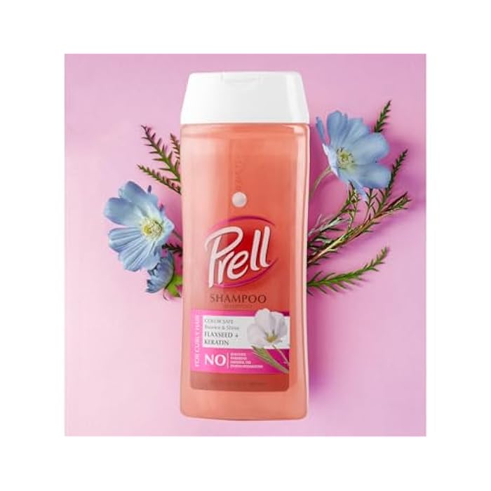 Prell Flaxseed + Keratin Color Safe Shampoo & Conditioner, Bounce & Shine for Curly Hair 13.5 fl.oz - Image 2