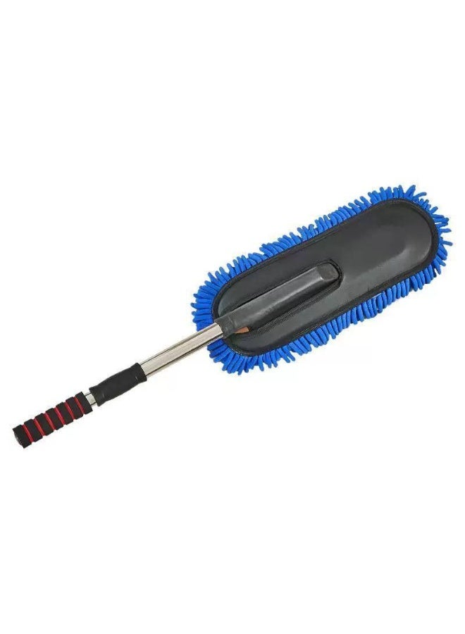 Cleaning, polishing, and dust removal brush for cars and surfaces.  Extendable stainless steel handle. - Image 4