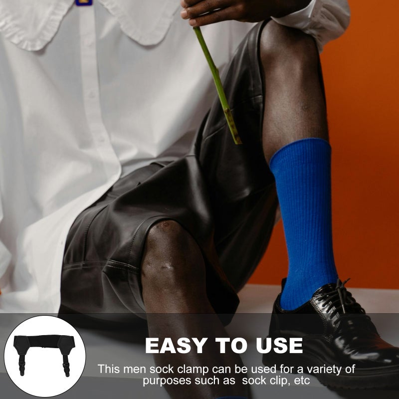 2pcs Sock Garters With Anti- Clips Comfortable Sock Holders For Ice Hockey And Skating Universal Sock Fasteners For Men - Image 4