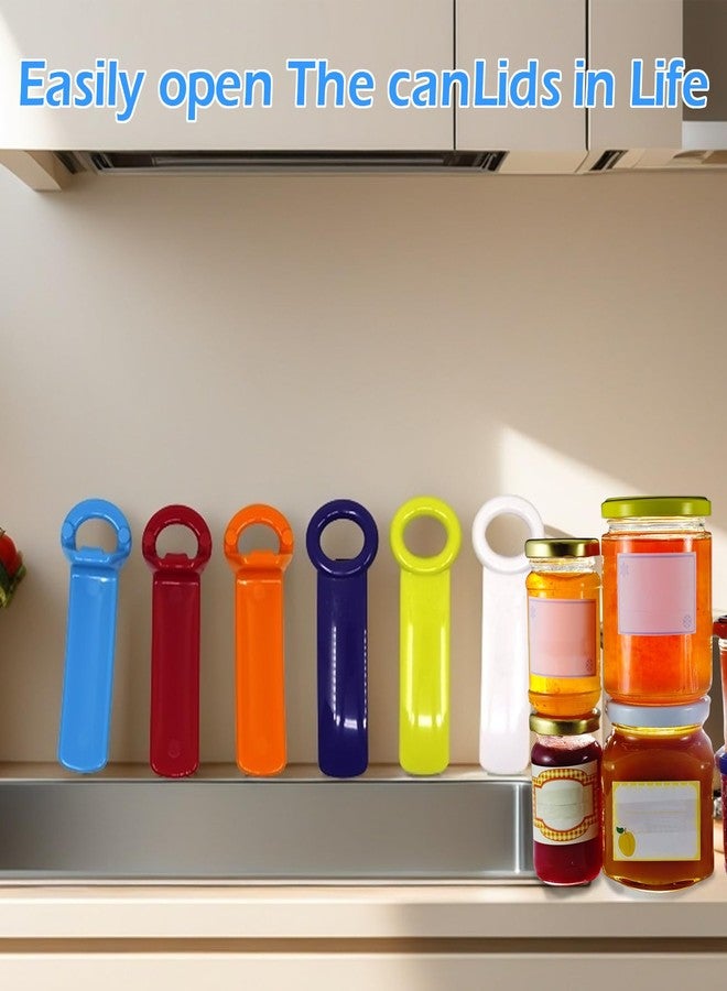 XINJIDUO 6 Pcs Jar Key Opener for Weak Hands, Elderly & Children - Plastic Jar Lid Opener with Easy Grip, Hand Held, 5.5", Colorful Design - Image 3