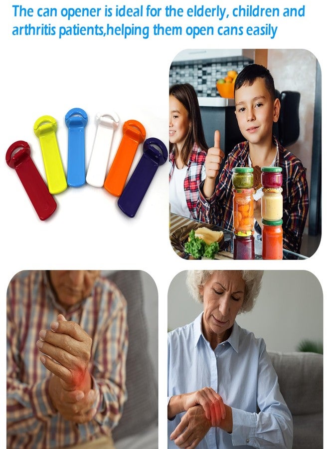 XINJIDUO 6 Pcs Jar Key Opener for Weak Hands, Elderly & Children - Plastic Jar Lid Opener with Easy Grip, Hand Held, 5.5", Colorful Design - Image 2