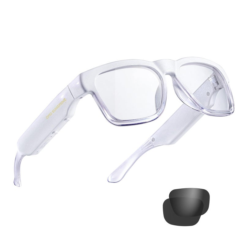 OhO sunshine OhO Smart Glasses,32G MP3 Bluetooth Sunglasses with Open Ear Speaker Headphone, Indoor&Outdoor Sports,Polarized UV Protection,For Men Women - Image 1