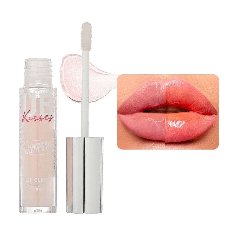 Ruby Kisses Plumping Lip Gloss â€“ Hydrating, Voluminous, High-Shine, Cruelty-Free Lip Plumper, Smoothing, Instinct Lip Maximizer, 4 Colors, 0.15 FL oz. (Dreamsicle) - Image 1