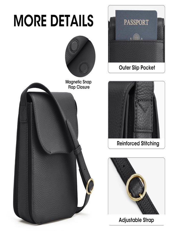 Kattee Leather Crossbody Bags for Women Trendy, Small Phone Purses Wallet Shoulder Handbags Travel with Card Slots - Image 5