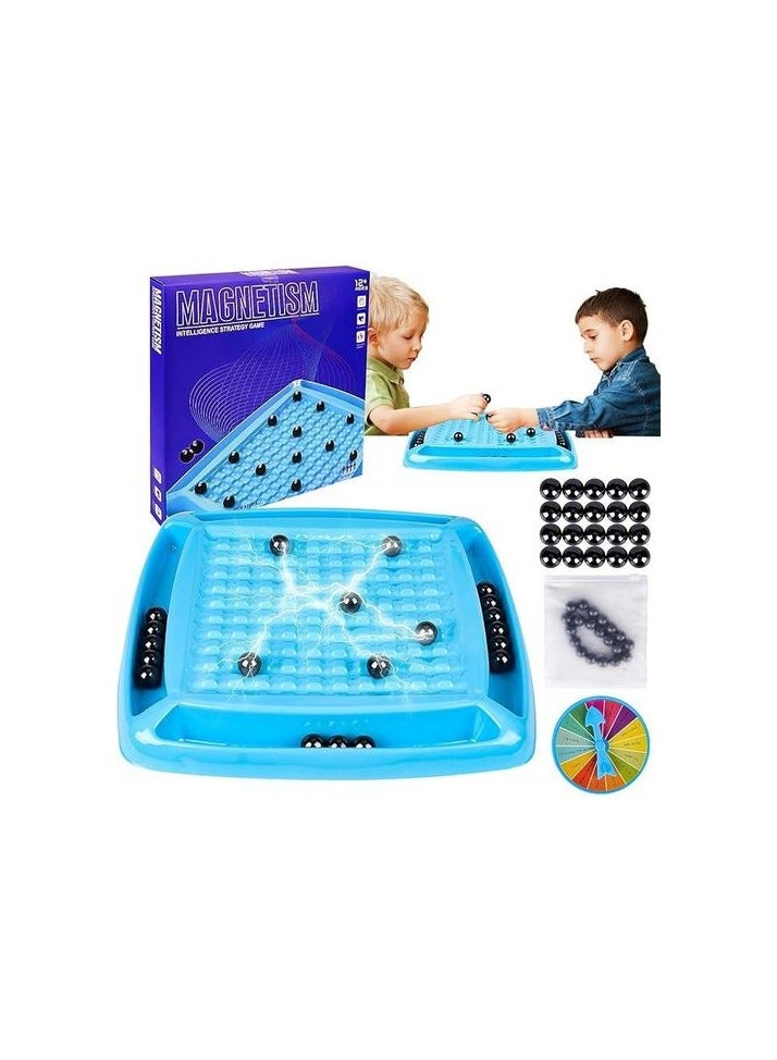 Magnetic Chess Game  Battle Chess with Magnetic Puzzle Checkers Game Magnetic Chess Game, Travel Chess Magnetic, Portable Chess Board Party for Family Reunions - Image 1