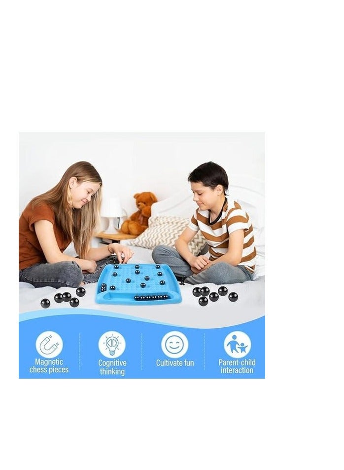 Magnetic Chess Game  Battle Chess with Magnetic Puzzle Checkers Game Magnetic Chess Game, Travel Chess Magnetic, Portable Chess Board Party for Family Reunions - Image 4