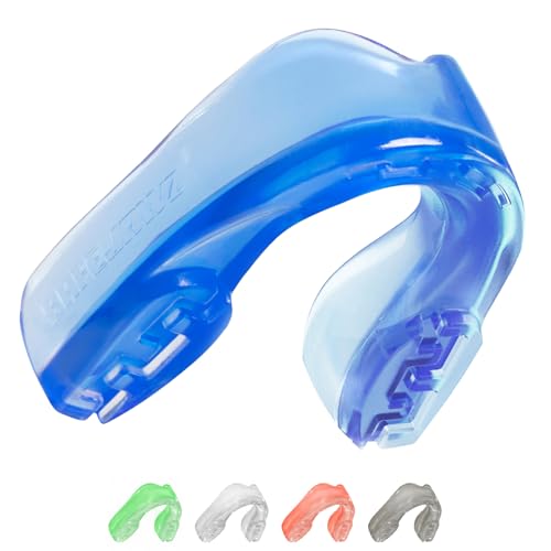 SafeJawz Elements Dual Layer Mouthguard Premium Protection Adults and Junior Gum Shield with Case for Boxing, MMA, Rugby, Martial Arts, Judo and All Contact Sports (Ice, Adult (12+)) - Image 1