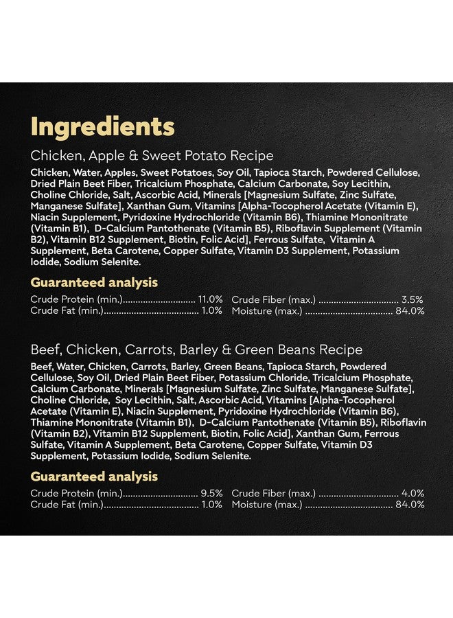 CESAR WHOLESOME BOWLS Adult Soft Wet Dog Food Variety Pack, Beef, Chicken, Carrots, Barley & Green Beans Recipe and Chicken, Apple & Sweet Potato Recipe, (6) 3 oz. Bowls - Image 3