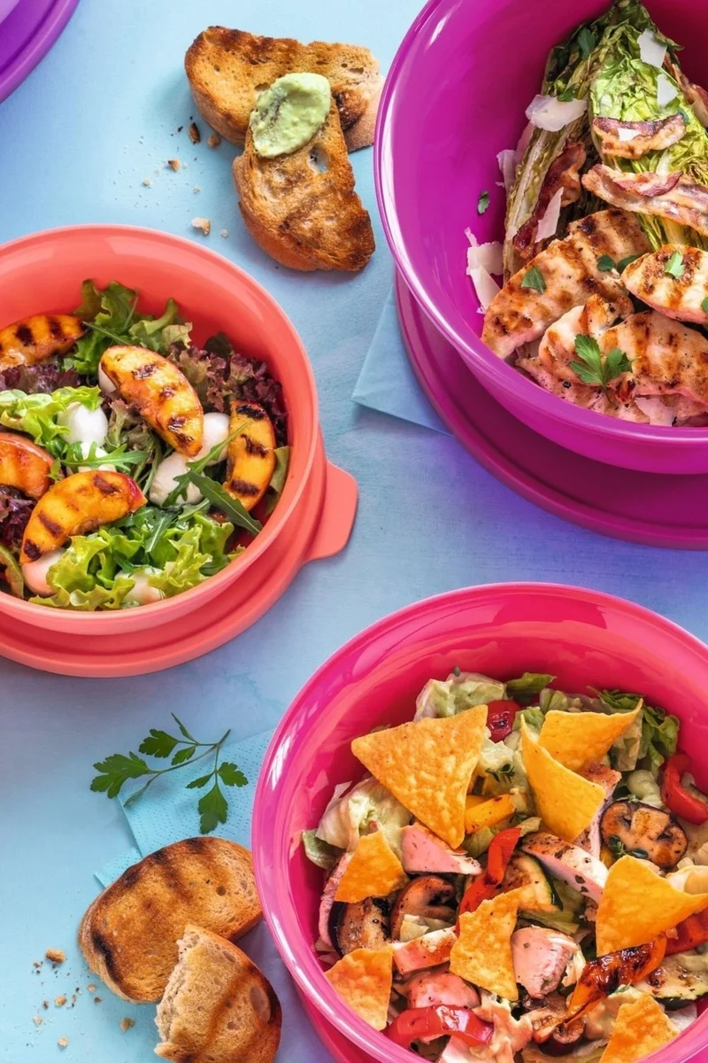 Tupperware Aloha Container Set of 4 450 Ml- 1 Lt- 2lt- 4 Lt