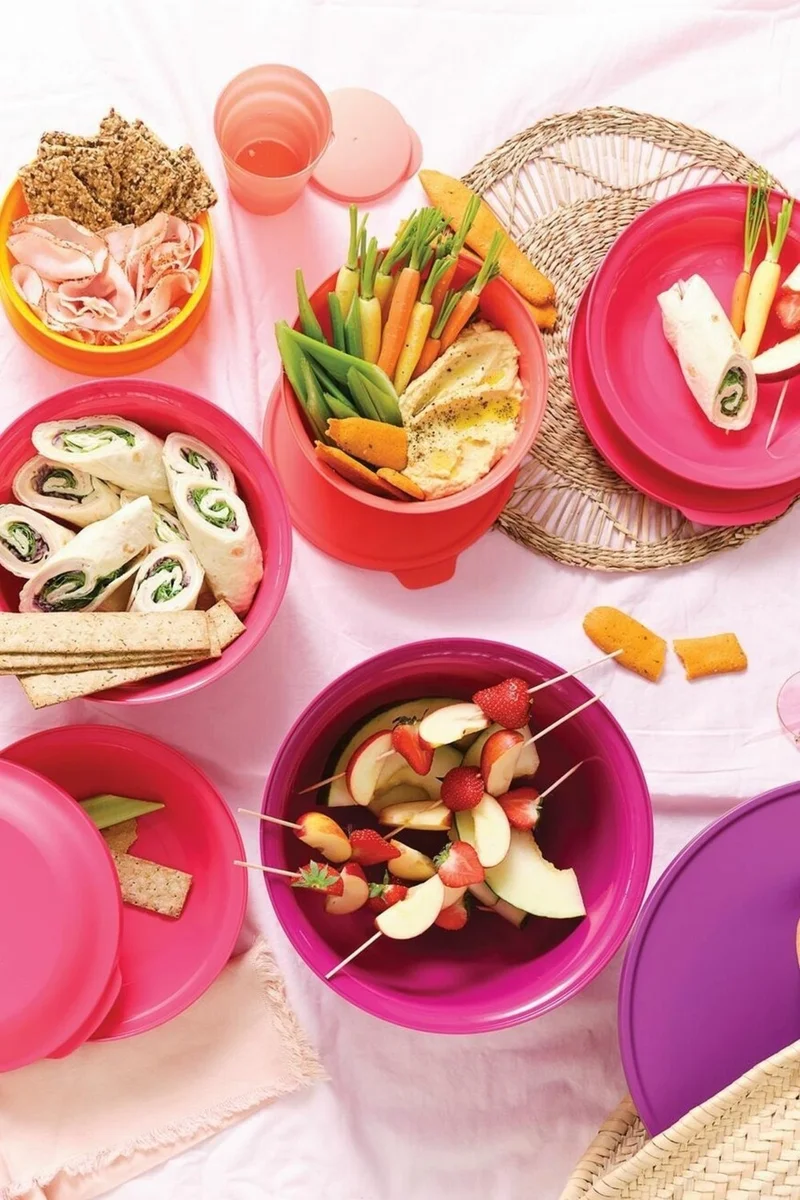 Tupperware Aloha Container Set of 4 450 Ml- 1 Lt- 2lt- 4 Lt