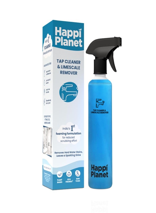 Happi Planet | Tap Cleaner & Limescale Remover | India's 1St Foaming Formulation For Reduced Scrubbing Effort | 500Ml | Suitable For Bathroom, Tap, Shower, Tiles, Mirrors | Non Toxic & Eco-Friendly - Image 1