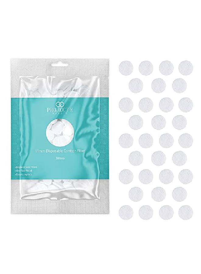 Project E Beauty Small (11Mm) Cotton Microdermabrasion Filters 500Counts  - Image 1