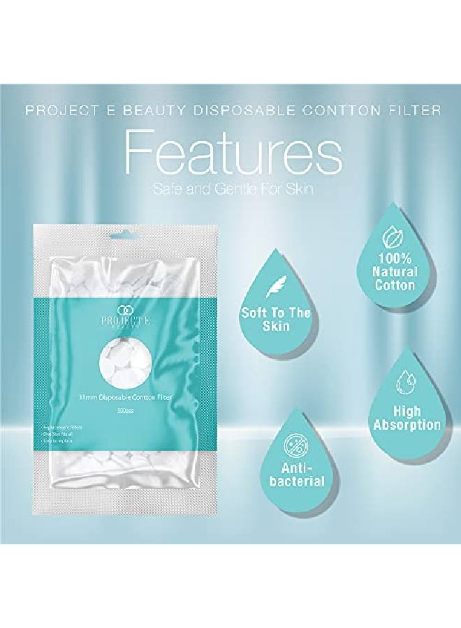 Project E Beauty Small (11Mm) Cotton Microdermabrasion Filters 500Counts  - Image 4
