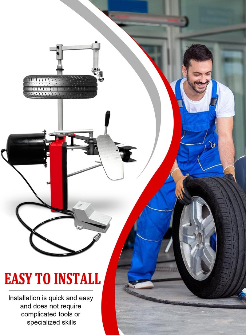 Generic Portable Tire Changer Machine | No Electricity Air Bead Breaker | 2 Ton Torque for Road Rescue & Mobile Car Repair | Home Garage Use | Fast Tire Removal Tool  - Image 4
