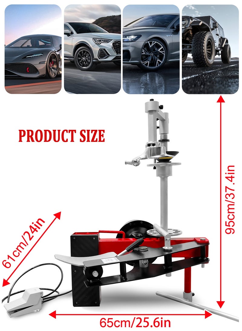 Generic Portable Tire Changer Machine | No Electricity Air Bead Breaker | 2 Ton Torque for Road Rescue & Mobile Car Repair | Home Garage Use | Fast Tire Removal Tool  - Image 5