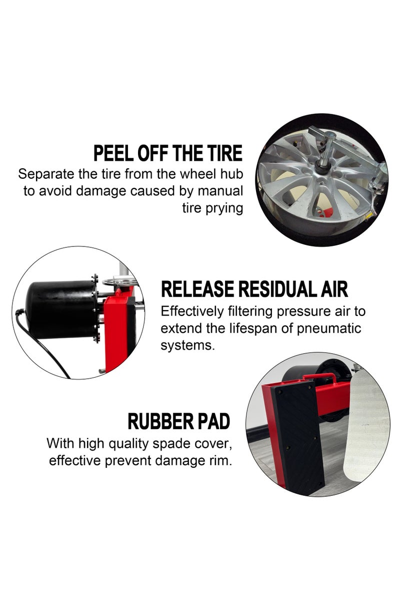 Portable Car Tire Changer – Roadside & Home Use | 12–21” | Heavy Duty, No Electricity - Image 4