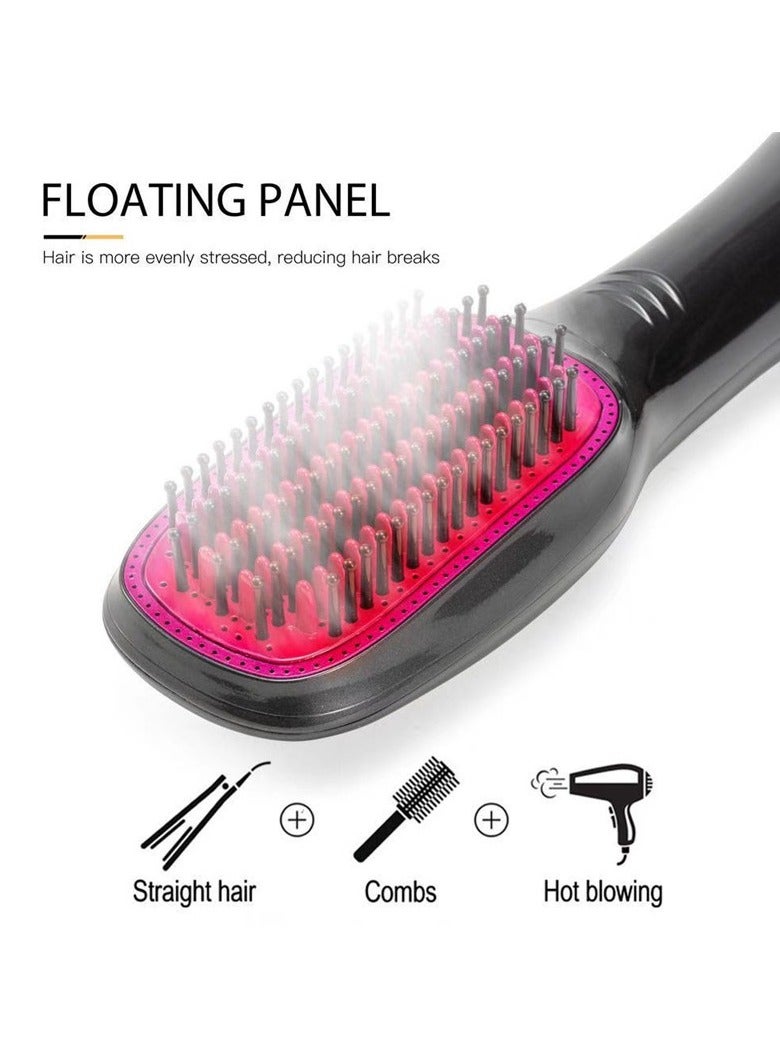 general 1200 Watt Hair Dryer Brush Ceramic Dryer And Styler 2 In 1 Professional Black/Beige - Image 4