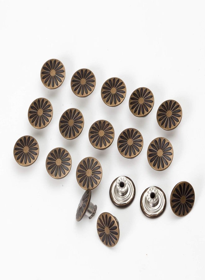 MASONEE 20 Set 17mm Replacement Jeans Buttons - Metal Snap Denim Buttons Kit with Rivets - Image 4