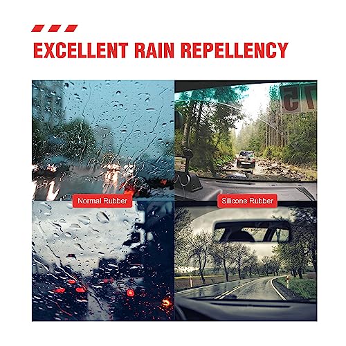 BERG REGEN® 16"+14"+14“ Silicone Windshield Wiper Blades Replacement for Toyota FJ Cruiser 2014 2013 2012 2011 2010 2009 2008 2007 OEM Quality All-Season Automative Wiper Blades U/J Hook Pack of 3 - Image 5