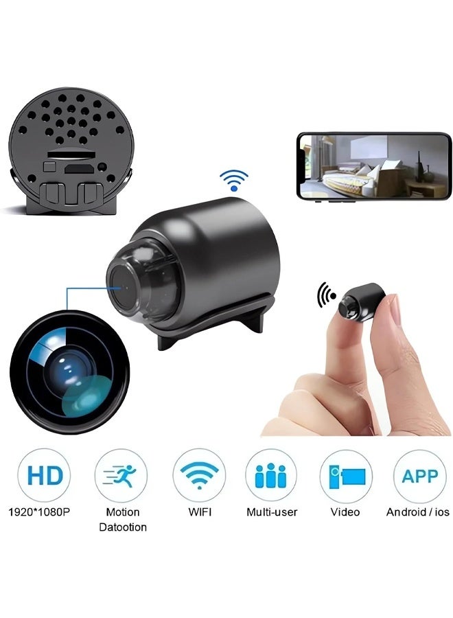 Generic Wireless Network Camera Mini WiFi Camera 1080P HD Home Night Vision Remote Monitoring Micro Baby Monitor Supports Video Playback Function  - Image 2