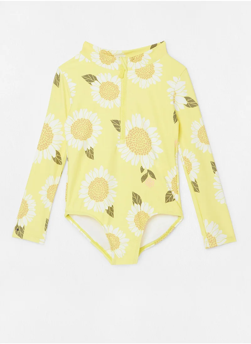 carter's Girls Sunflower Print Rashguard