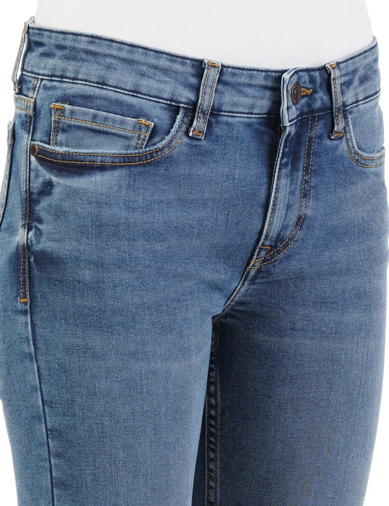 INKD Women's Contrast Stitch Stretchable Skinny Fit Jeans - Image 4