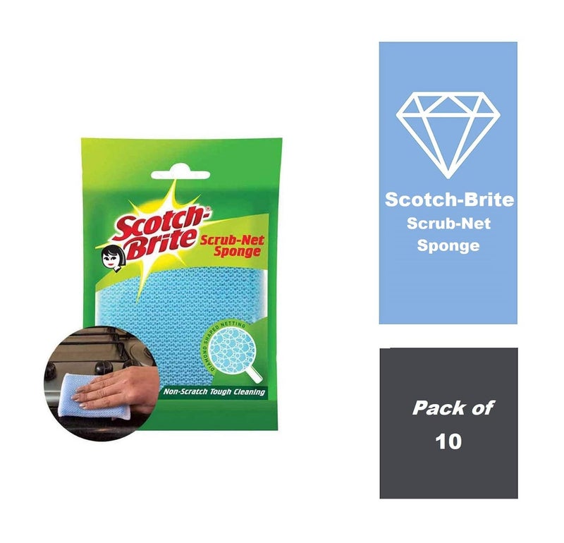 Scotch Brite Scotch Brite Scrub Net SpongePack of 10 - Image 2