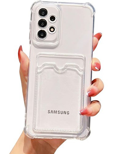 Samsung Galaxy A73 Wallet Cover Transperent Case