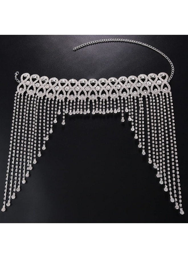 STONEFANS STONEFANS 1920s Gatsby Flapper Headband (Silver3, Free)  - Image 3