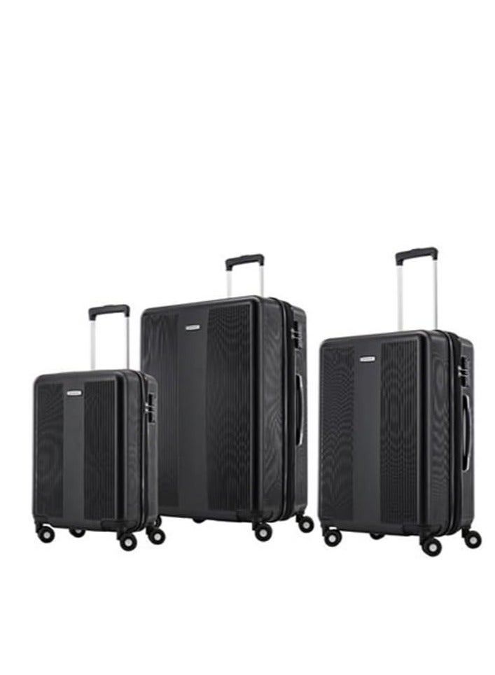 سامسونايت مجموعة حقائب سفر ديسكوفر NXT الصلبة القابلة للتوسيع والمكونة من 3 قطع - لون أسود