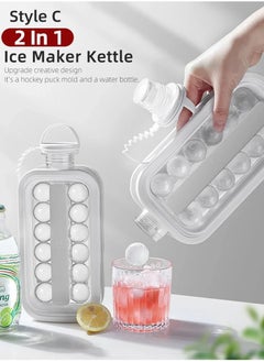 Generic Upgraded version Portable Silicone Ice Ball Maker Kettle Creative Ice Cube Mold Kitchen Family gathering Ice Hockey Lattice Making Tool Kettle  - Image 3