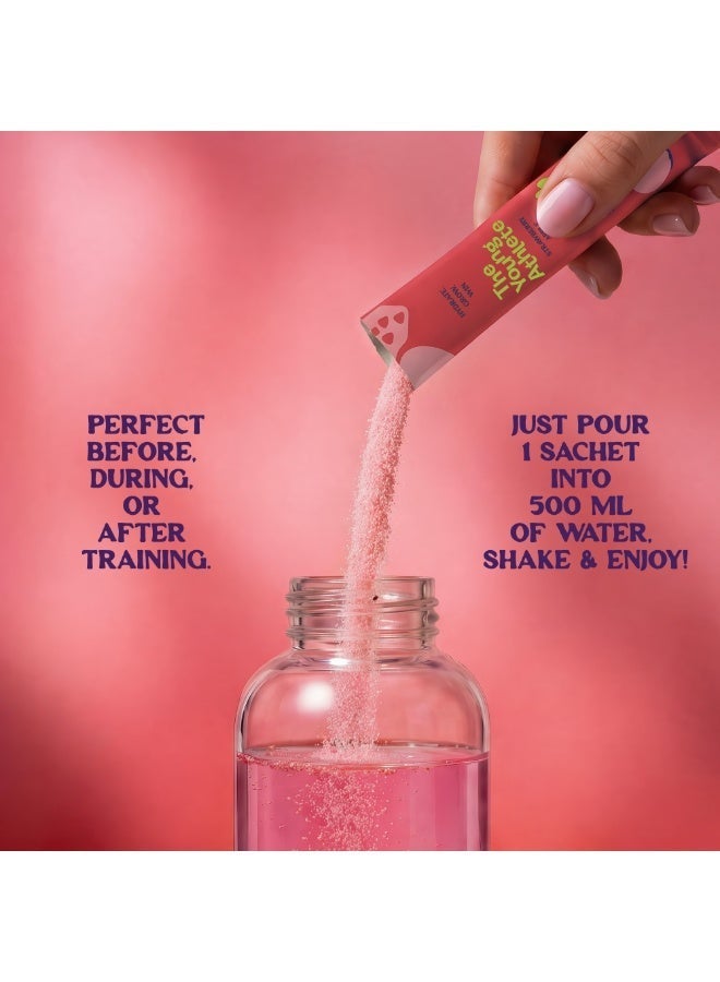 The Young Athlete Electrolyte Hydration Powder – Strawberry Apple – Sodium 252Mg, Zero Sugar, Keto, 0 Calories, Gluten Free, Vitamin D3 & K2 For Bone Health – 3.8Gx15 Sticks
