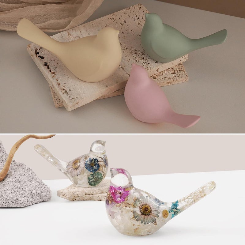 japleed 2PCS Silicone Bird Molds, 3D Bird Resin Concrete Mold, Unique Animal Epoxy Resin Casting Mold, DIY Art Crafts Kit Wall Hanging Table Home Decor  Mold - Image 5