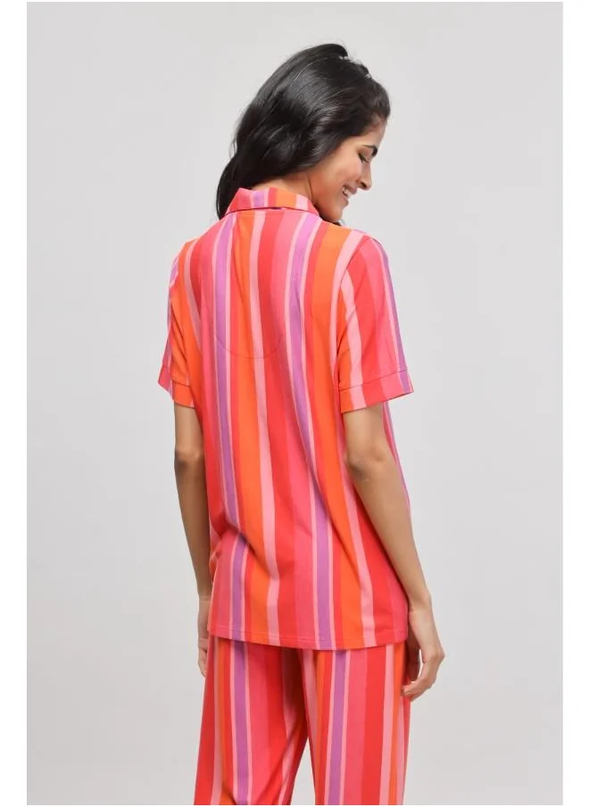 NeceSera Red Striped Top