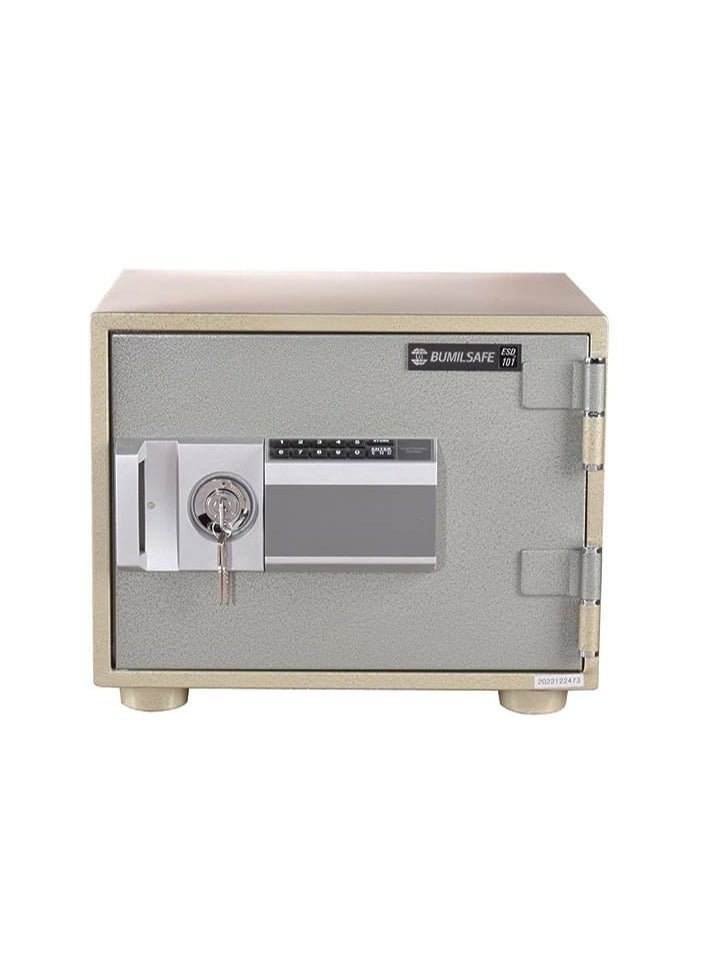 BUMIL SAFE ESD101 Bumil Safe Anti-Burglar Fireproof Safe Box with a Removable Tray, Digital Keypad and Emergency Key Lock  (30.7 X41.2 X33.4CM 30Kgs) - Made in Korea  - Image 1