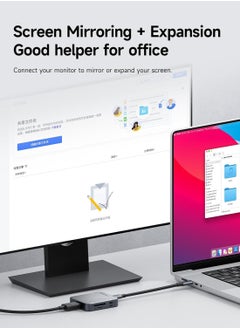 Hagibis Magnetic USB C Hub with Magsafe for iPhone 16 15 Pro Max, 7 in 1 Type-C Docking Station 4K@60Hz HDMI SD3.0 TF3.0 Card Solt 100W PD 10Gbps USB-C AUX for MacBook Pro Air, iPad Pro (TC100)  - Image 4