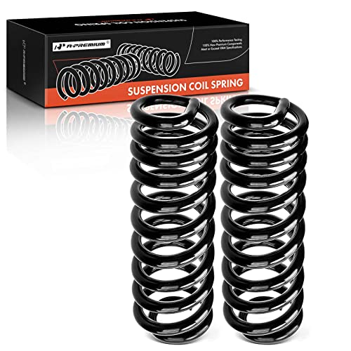 A-Premium 2Pcs Front Suspension Coil Spring Set Compatible with Ford F-150 1985-1996, F-250 1980-1999, F-350 1980-1996, E-100 E-150 Econoline Club Wagon, Driver and Passenger Side - Image 1