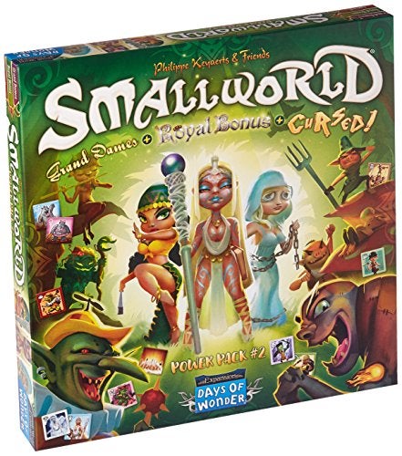 Days of Wonder Small World Board Game Cursed! + Royal Bonus + Grand Dames of Small World POWER PACK #2 - Family Game for Kids & Adults, Ages 8+, 2-5 Players, 60 Min Playtime, Made by Days of Wonder - Image 1