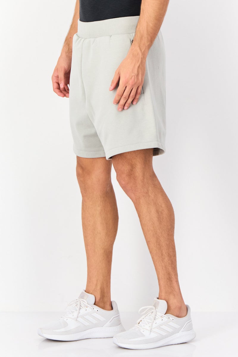 Adidas Men Sportswear Fit Brand Logo Basketball Shorts, Grey - Image 4