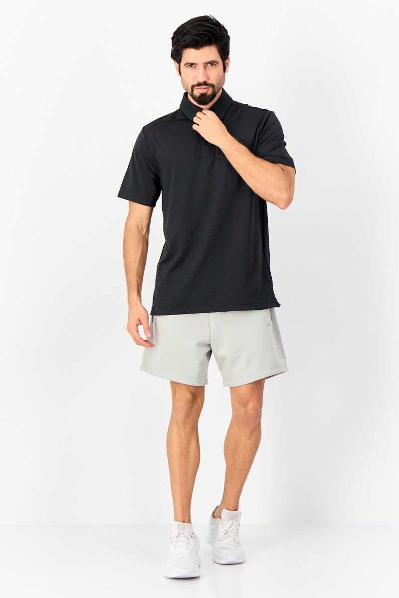 Adidas Men Sportswear Fit Brand Logo Basketball Shorts, Grey - Image 2