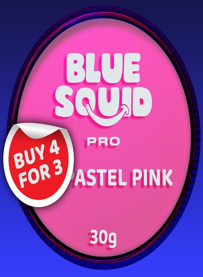 Blue Squid PRO Face Paint - Professional Water Based Single Cake Facepaint & Body Paints - SFX Makeup, Kids Adults Face Painting for Costume, Halloween, Cosplay - Ultraviolet Pink 30g / 1oz - Image 1