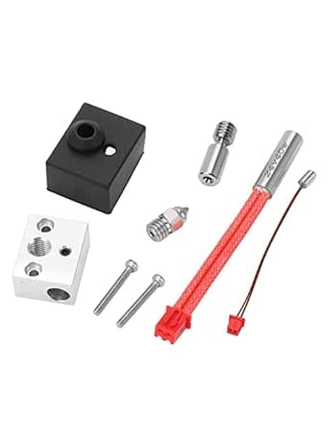 40W 3D Printer Heating Parts Kit Aluminum Heating Block Nozzle Rod - Image 1